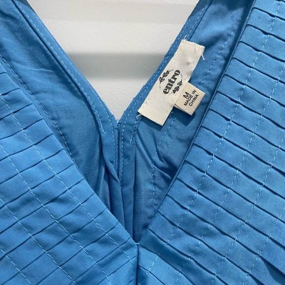 Entro Blue Ruffled Sundress - Picture 2 of 4